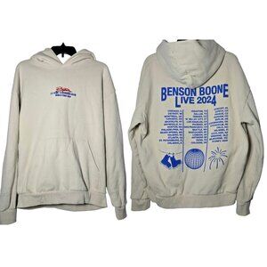 Benson Boone Live World Tour 2024 Hoodie Size Medum Concert Merch Sweatshirt